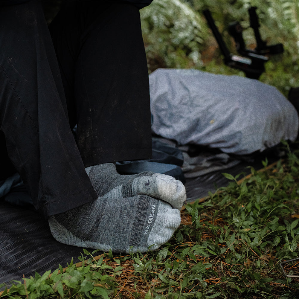 Moss Enhanced Medium Weight Crew Hiking Socks - 100% merino wool hiking socks by Na Giean