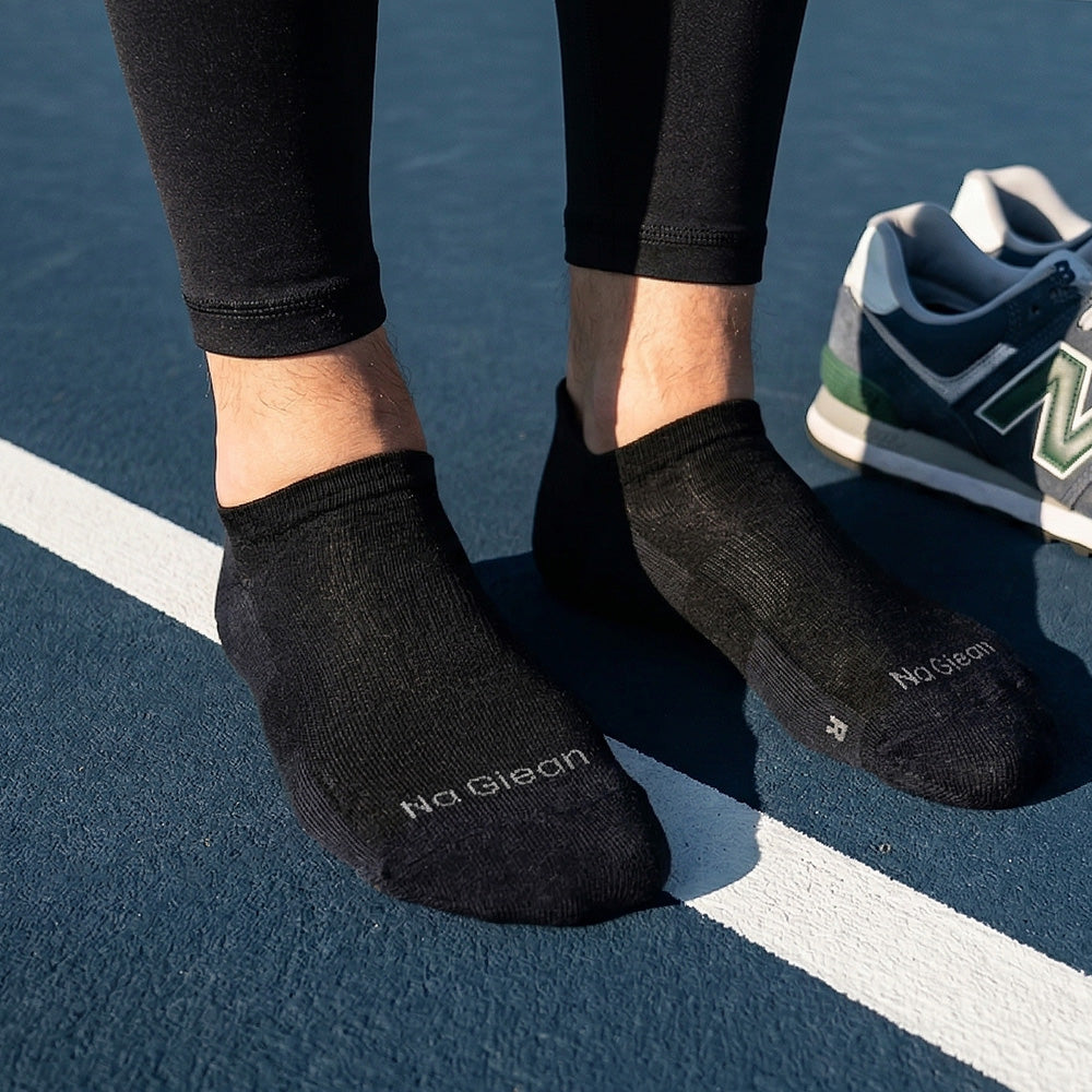 Ultralight No-show Running Socks – 2 pack - lightweight merino wool running socks by Na Giean