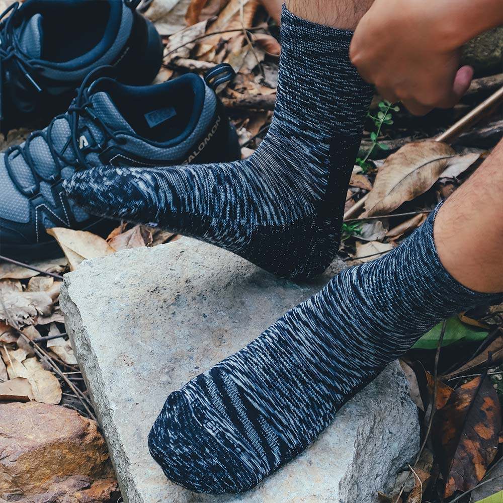 Wave Light Weight Micro Hiking Socks - 100% merino wool hiking socks by Na Giean
