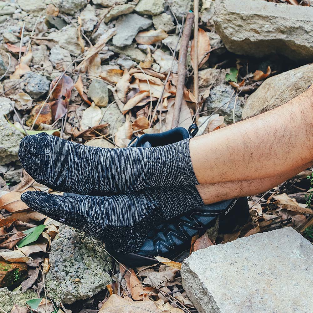 Wave Light Weight Micro Hiking Socks - 100% merino wool hiking socks by Na Giean