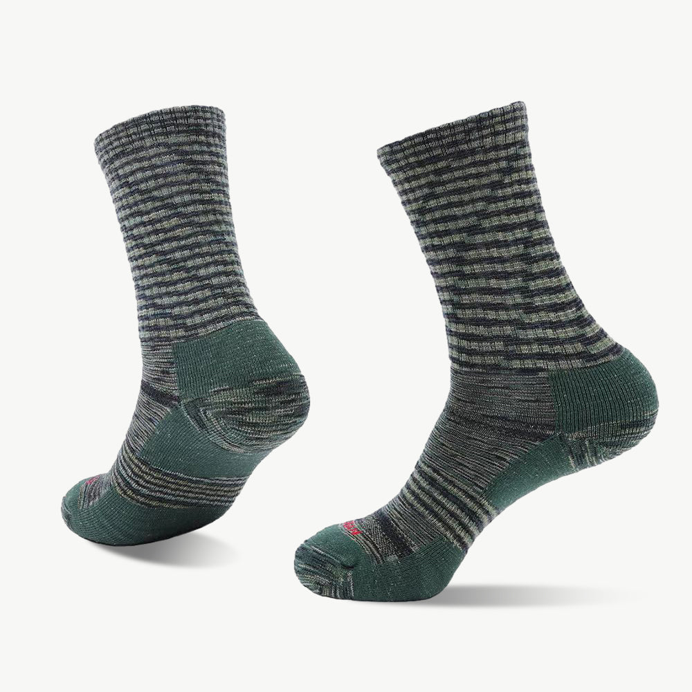 Space-dyeing Medium Weight Crew Hiking Socks