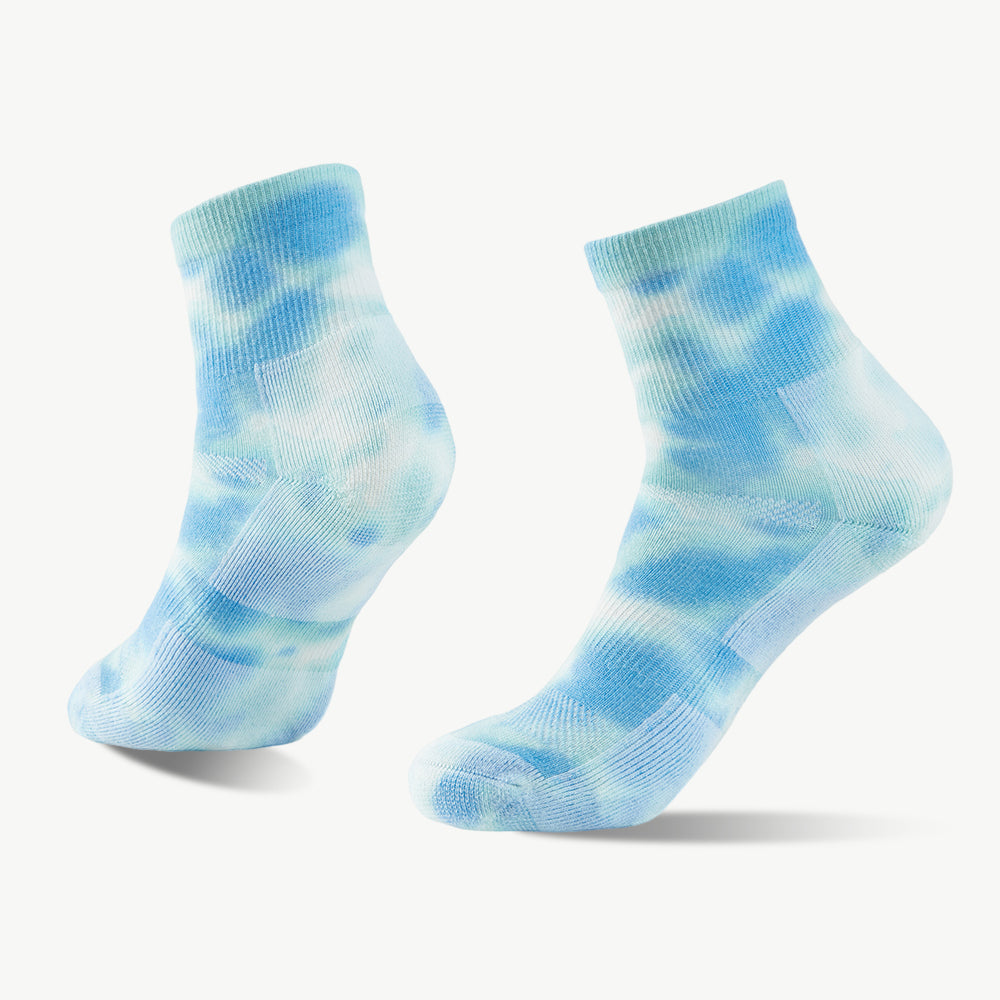 Nature Tie-dyed Medium Weight Micro Hiking Socks - 100% merino wool hiking socks by Na Giean