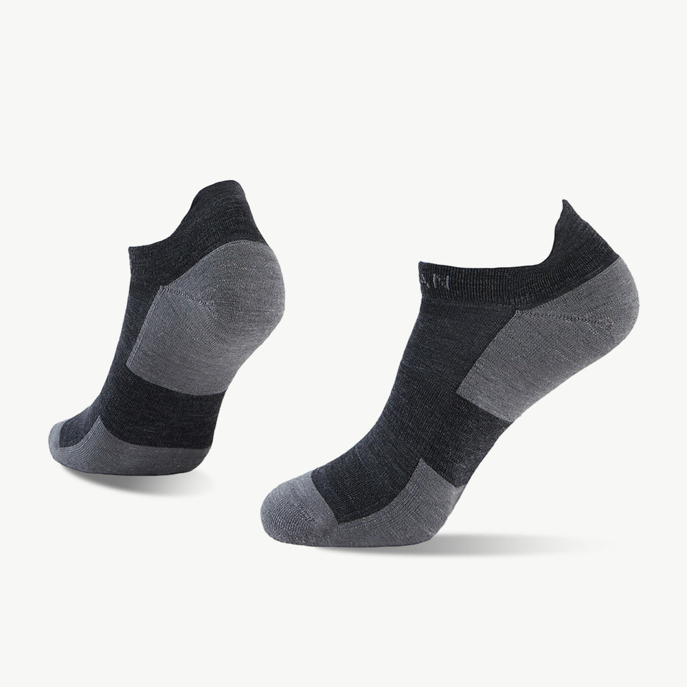 Twilight Light Weight No-show Running Socks - lightweight merino wool running socks by Na Giean
