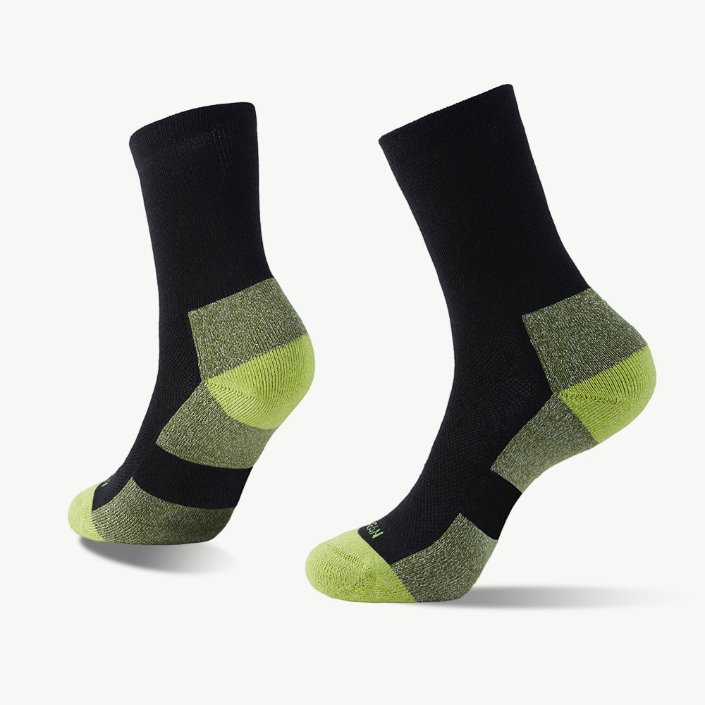 Powerful Durability Medium Weight Crew Hiking Socks - 100% merino wool hiking socks by Na Giean