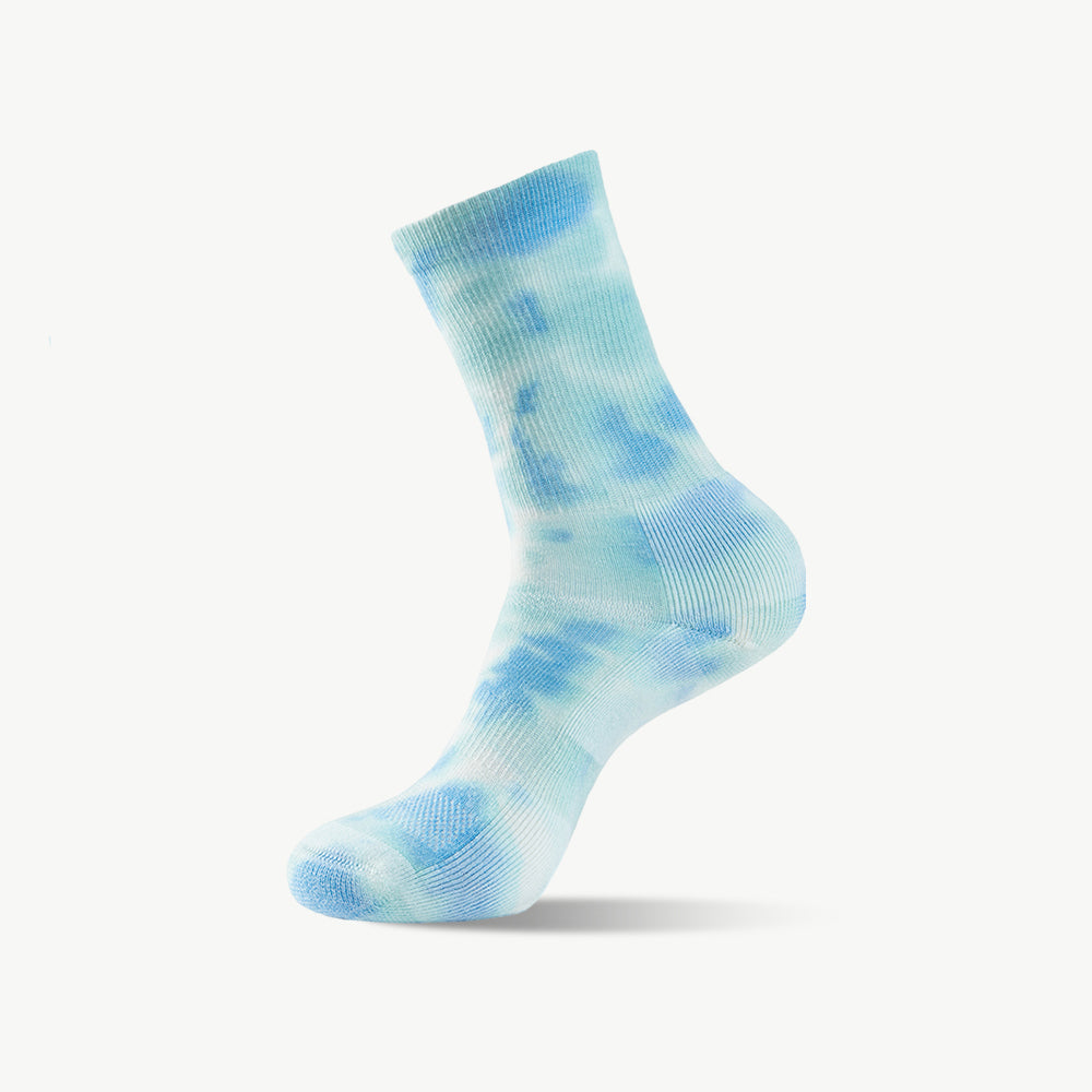 Nature Tie-dyed Medium Weight Crew Hiking Socks - 100% merino wool hiking socks by Na Giean