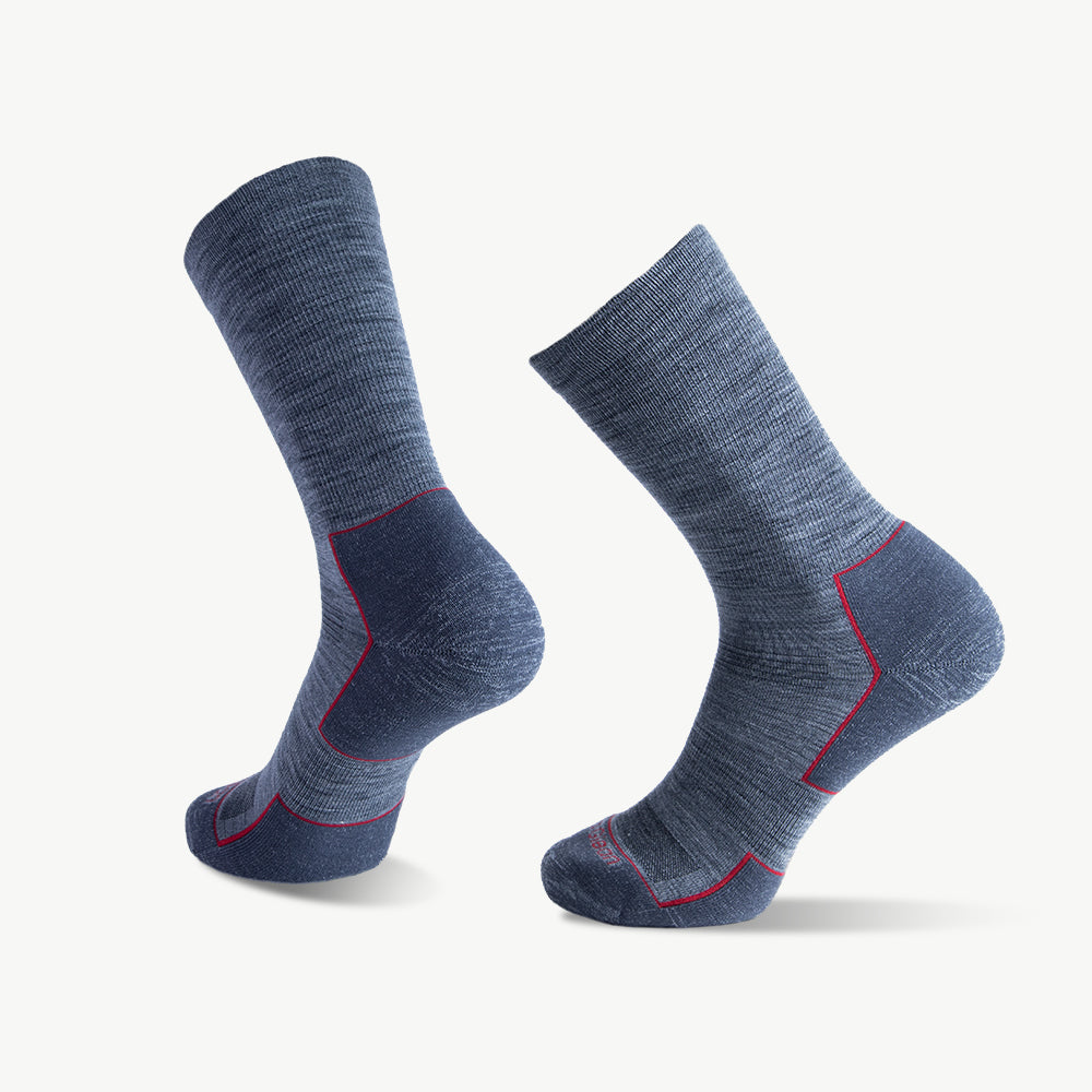 Dawn Light Weight Crew Hiking Socks - 100% merino wool hiking socks by Na Giean