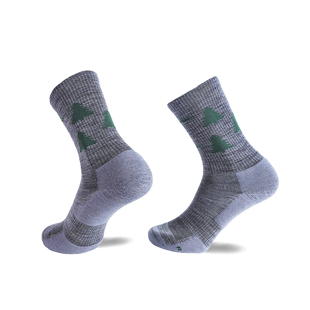 Forest Light Weight Crew Hiking Socks - 100% merino wool hiking socks by Na Giean
