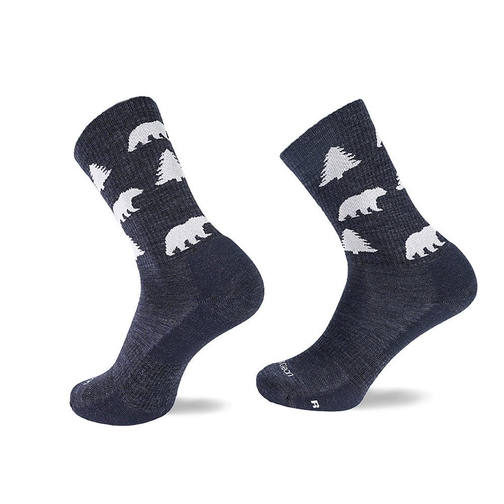 Jungle Light Weight Crew Hiking Socks - 100% merino wool hiking socks by Na Giean