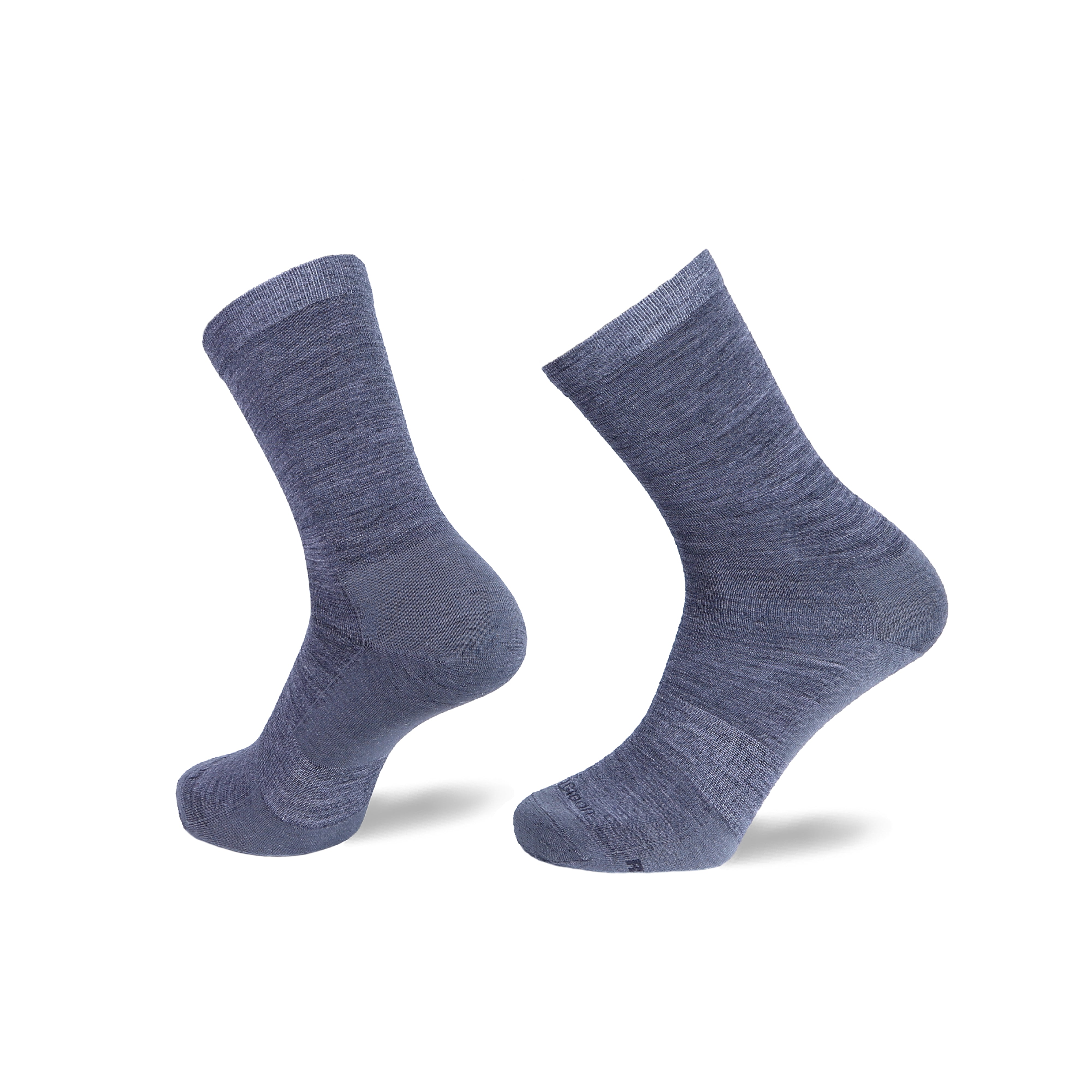 Dark Grey Ultralight Crew Casual Socks - merino wool casual everyday socks by Na Giean