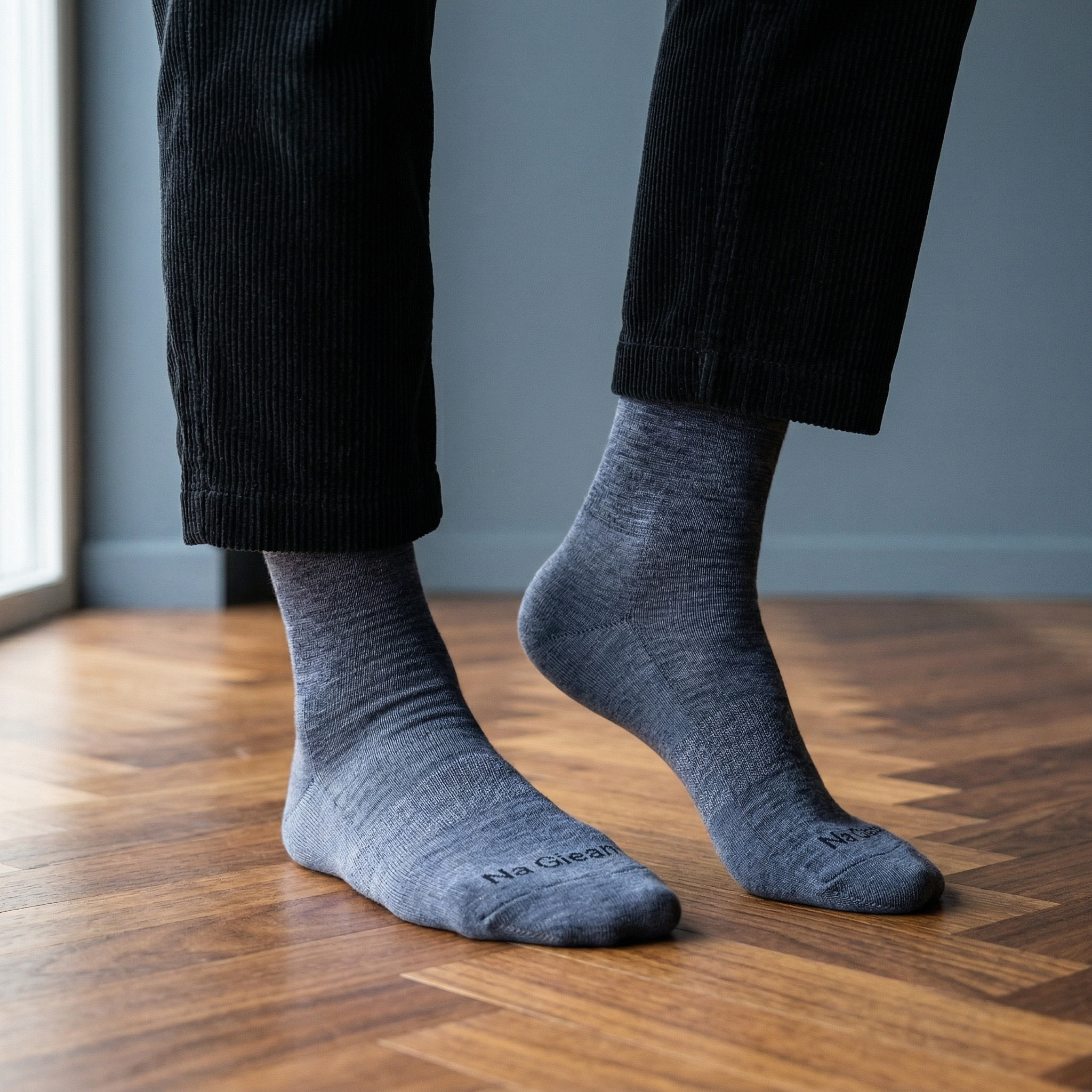 Dark Grey Ultralight Crew Casual Socks