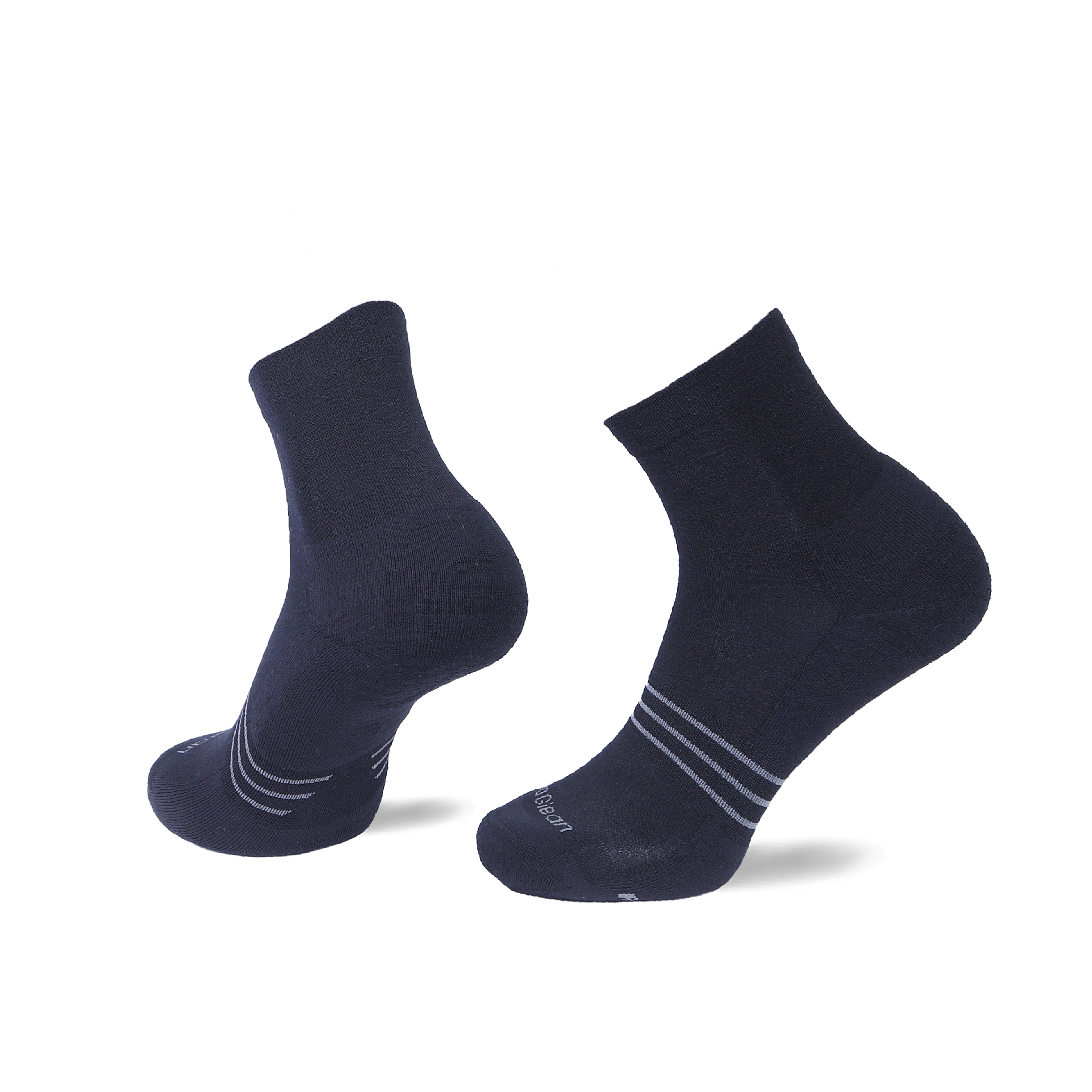 Classic Black Light Weight Micro Hiking Socks - 100% merino wool hiking socks by Na Giean