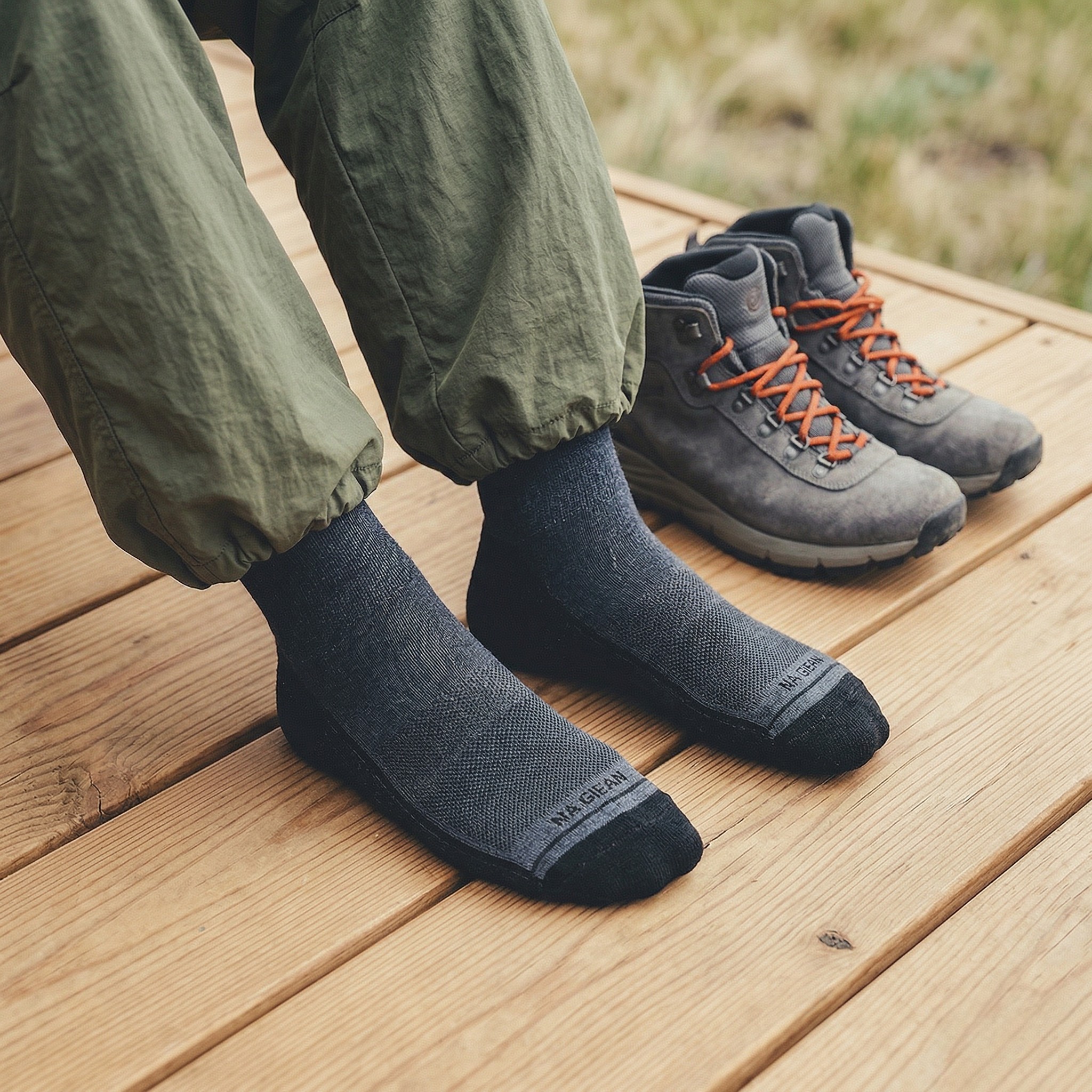 Marengo Enhanced Medium Weight Micro Trailing Socks - technical merino wool trail socks by Na Giean