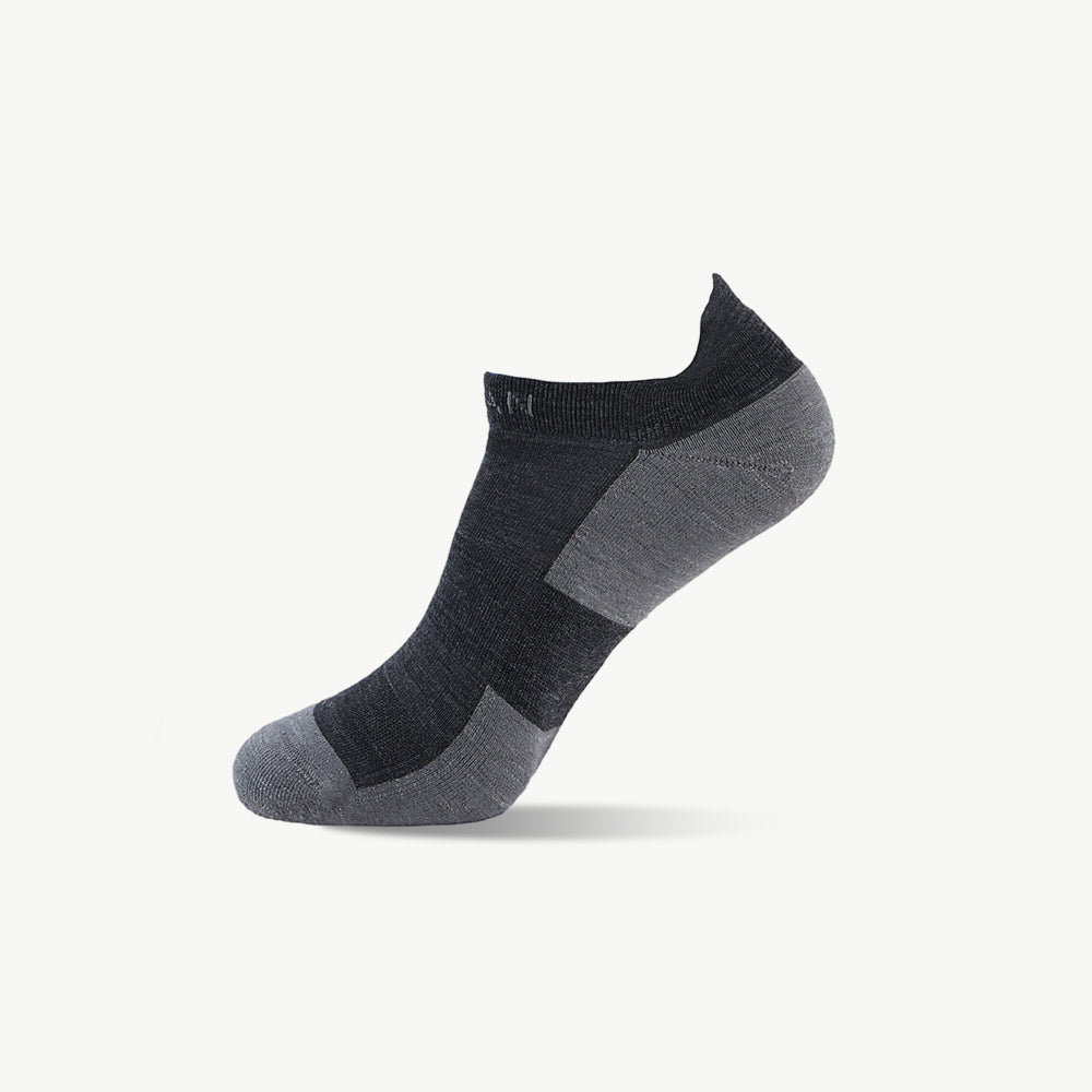 Twilight Light Weight No-show Running Socks - lightweight merino wool running socks by Na Giean