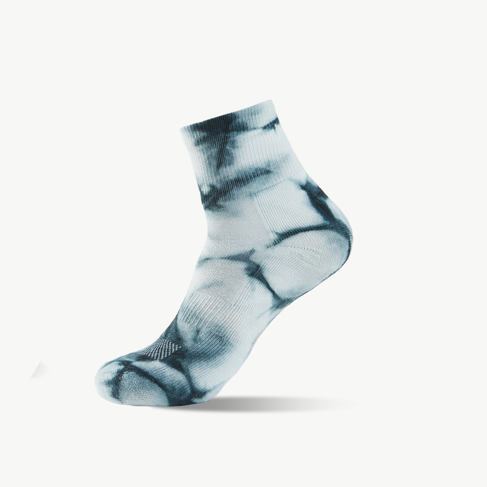 Monochrome Tie-dyed Medium Weight Micro Hiking Socks