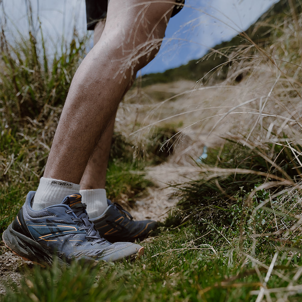 Classic Medium Weight Micro Hiking Socks - 100% merino wool hiking socks by Na Giean